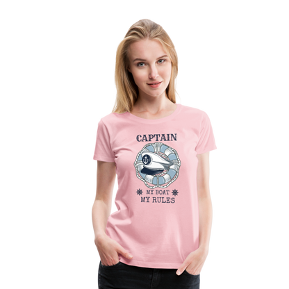 Frauen Premium T-Shirt - Captain - Hellrosa