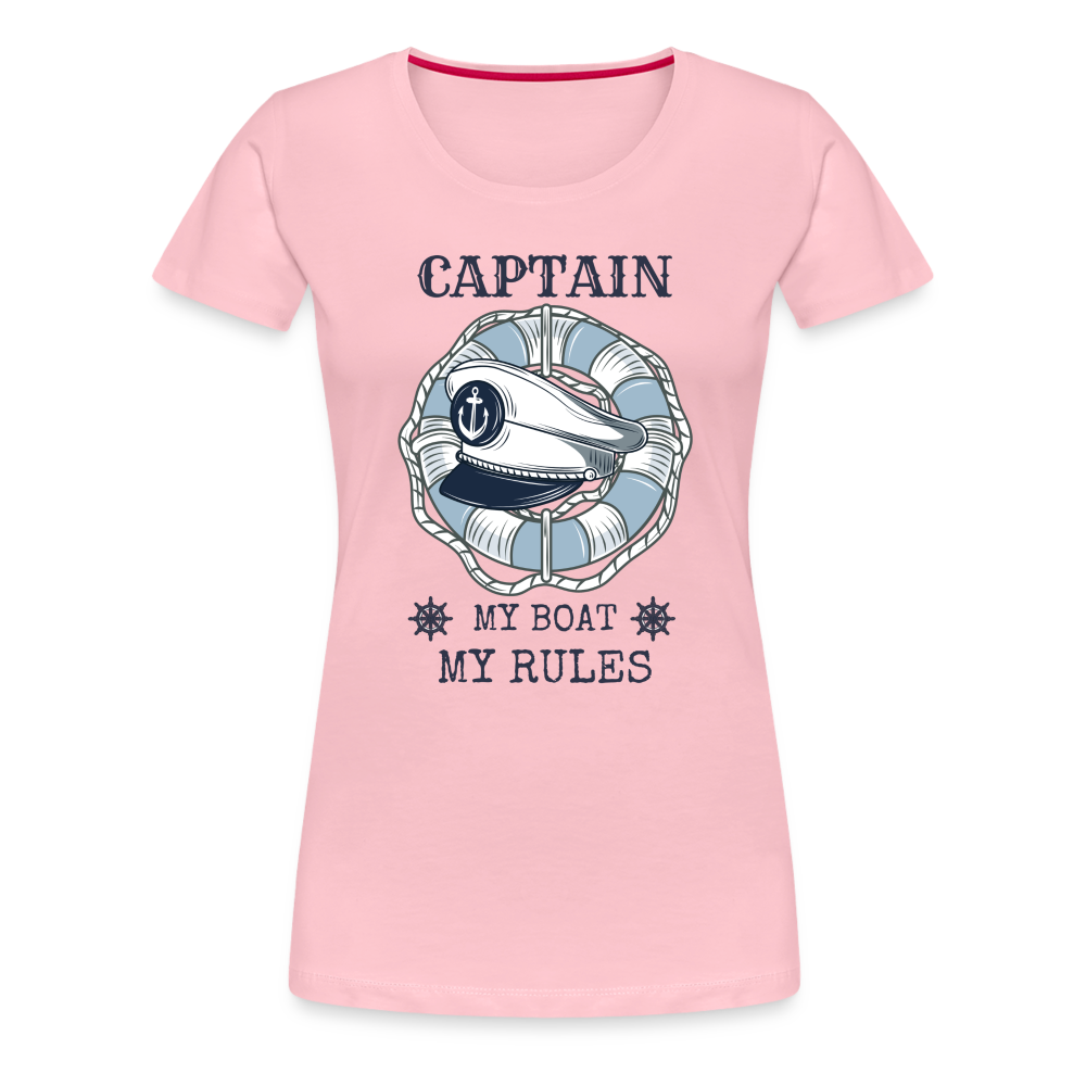 Frauen Premium T-Shirt - Captain - Hellrosa