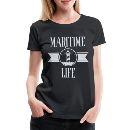 Frauen Premium T-Shirt - Maritime Life Light - Schwarz