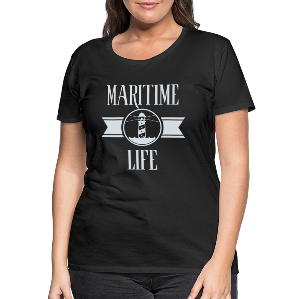 Frauen Premium T-Shirt - Maritime Life Light - Schwarz