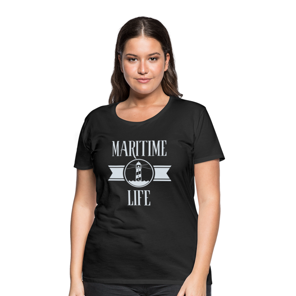 Frauen Premium T-Shirt - Maritime Life Light - Schwarz