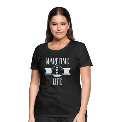 Frauen Premium T-Shirt - Maritime Life Light - Schwarz