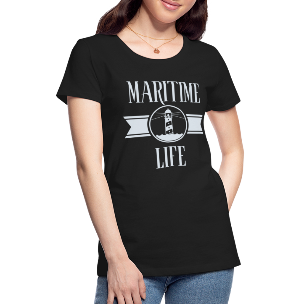 Frauen Premium T-Shirt - Maritime Life Light - Schwarz