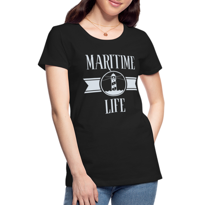 Frauen Premium T-Shirt - Maritime Life Light - Schwarz