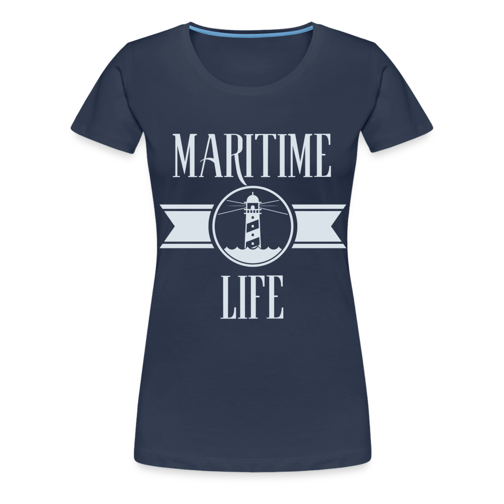 Frauen Premium T-Shirt - Maritime Life Light - Navy