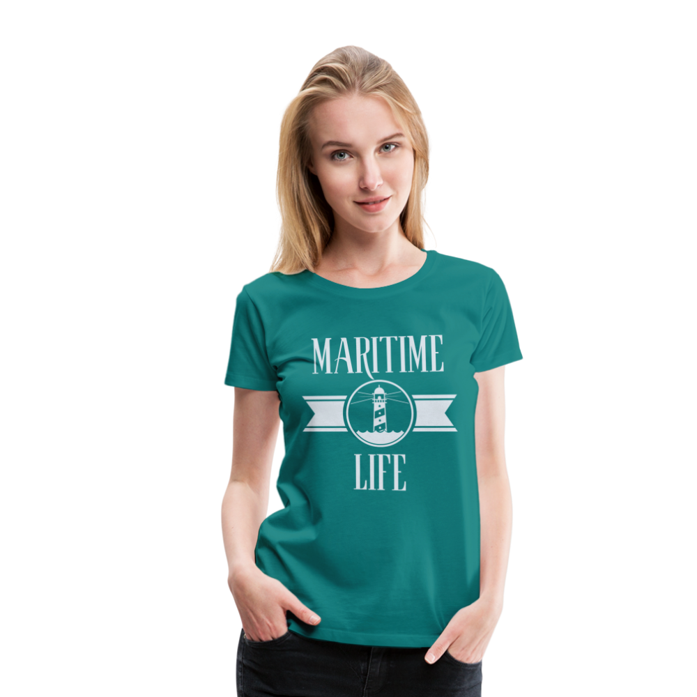 Frauen Premium T-Shirt - Maritime Life Light - Divablau