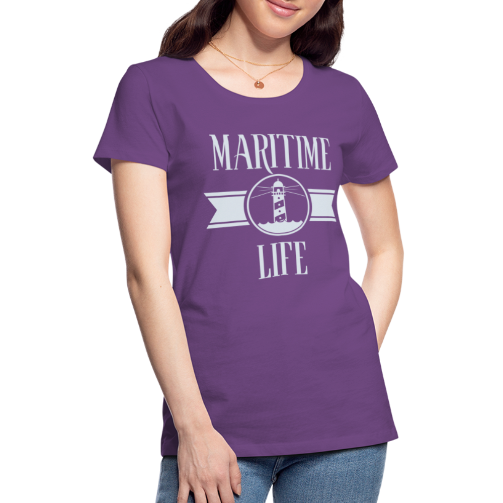 Frauen Premium T-Shirt - Maritime Life Light - Lila