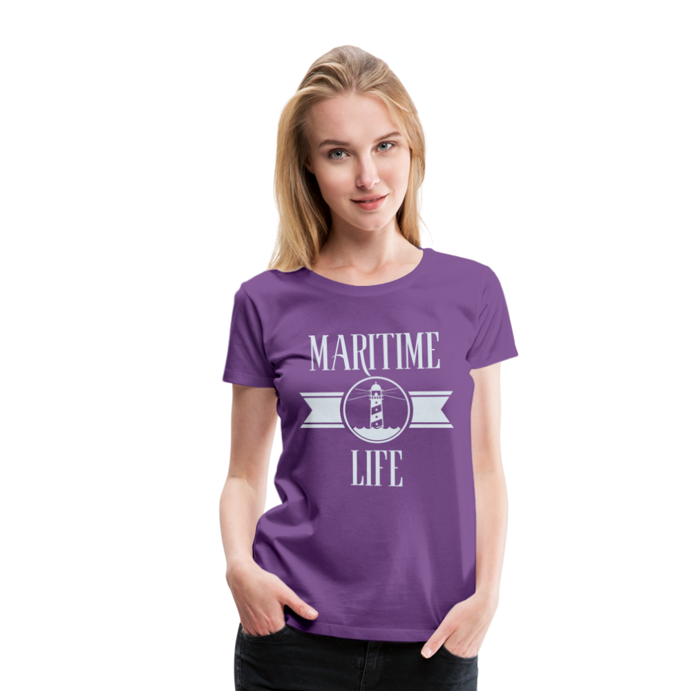 Frauen Premium T-Shirt - Maritime Life Light - Lila