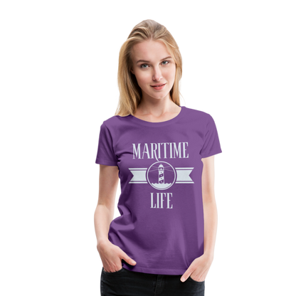 Frauen Premium T-Shirt - Maritime Life Light - Lila