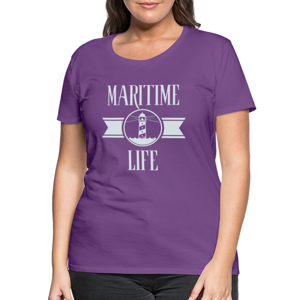 Frauen Premium T-Shirt - Maritime Life Light - Lila