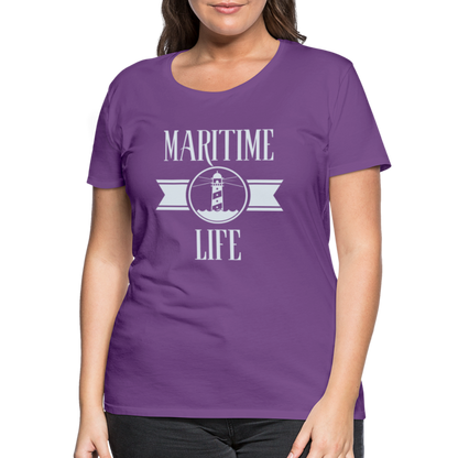 Frauen Premium T-Shirt - Maritime Life Light - Lila