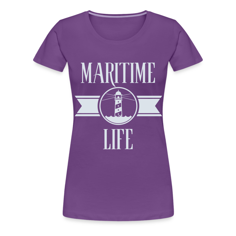 Frauen Premium T-Shirt - Maritime Life Light - Lila