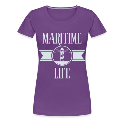 Frauen Premium T-Shirt - Maritime Life Light - Lila