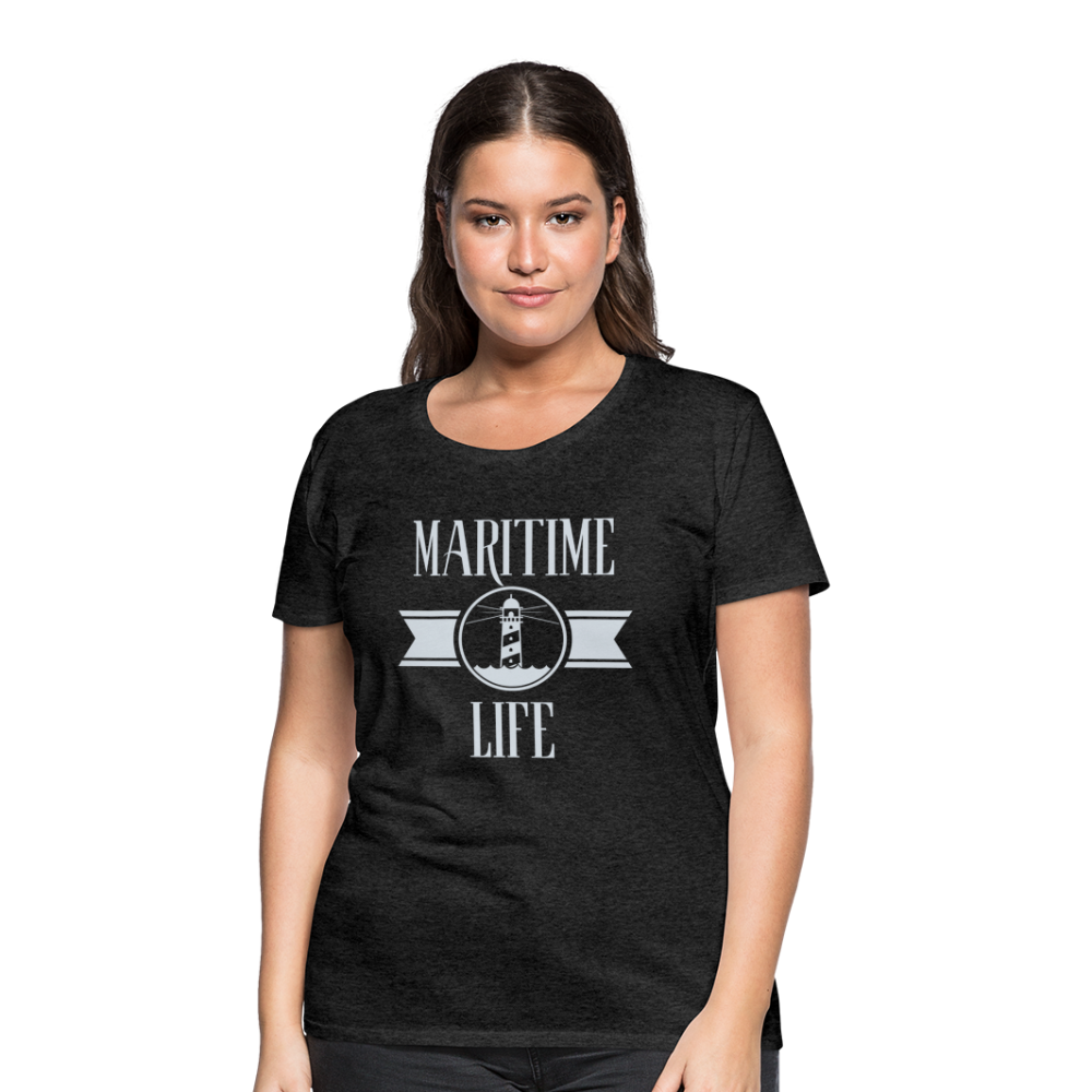 Frauen Premium T-Shirt - Maritime Life Light - Anthrazit