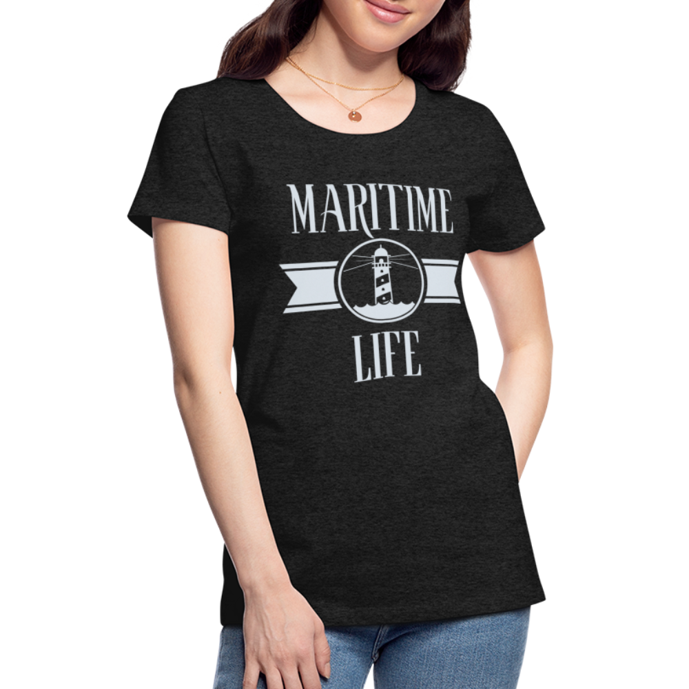 Frauen Premium T-Shirt - Maritime Life Light - Anthrazit