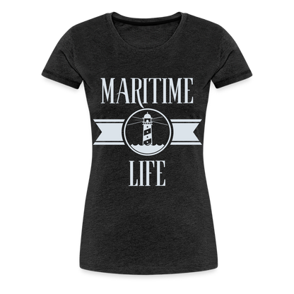 Frauen Premium T-Shirt - Maritime Life Light - Anthrazit