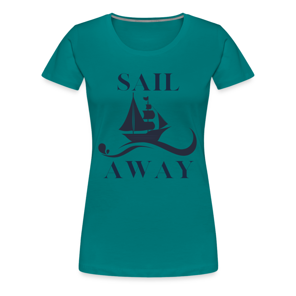 Frauen Premium T-Shirt - Sail away - Divablau