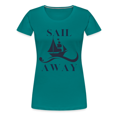 Frauen Premium T-Shirt - Sail away - Divablau