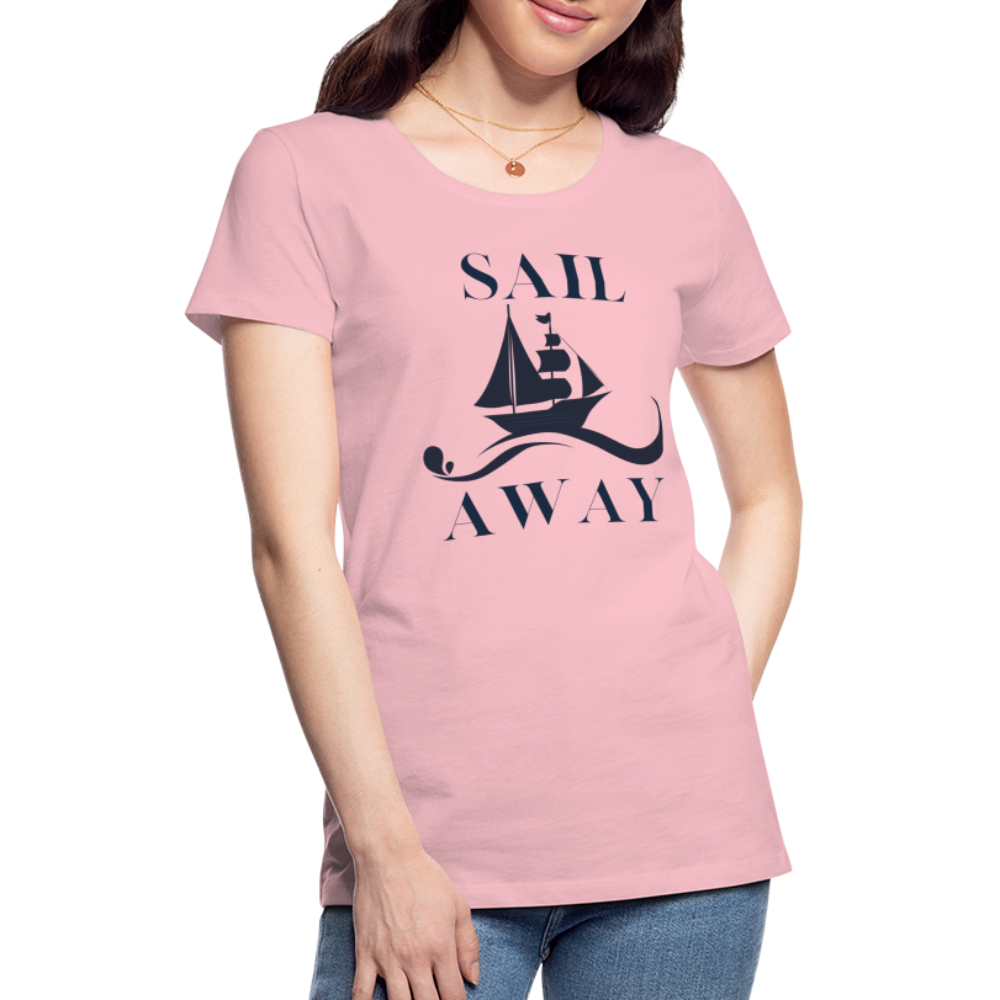 Frauen Premium T-Shirt - Sail away - Hellrosa