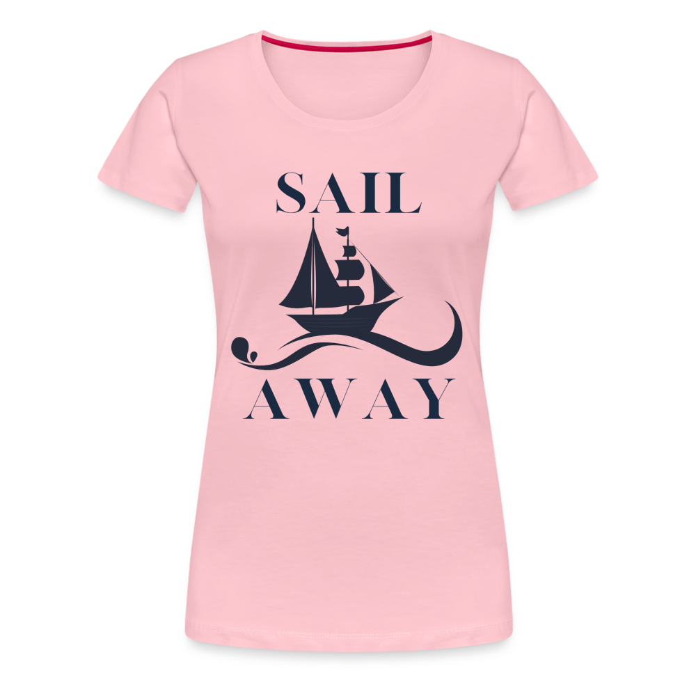 Frauen Premium T-Shirt - Sail away - Hellrosa