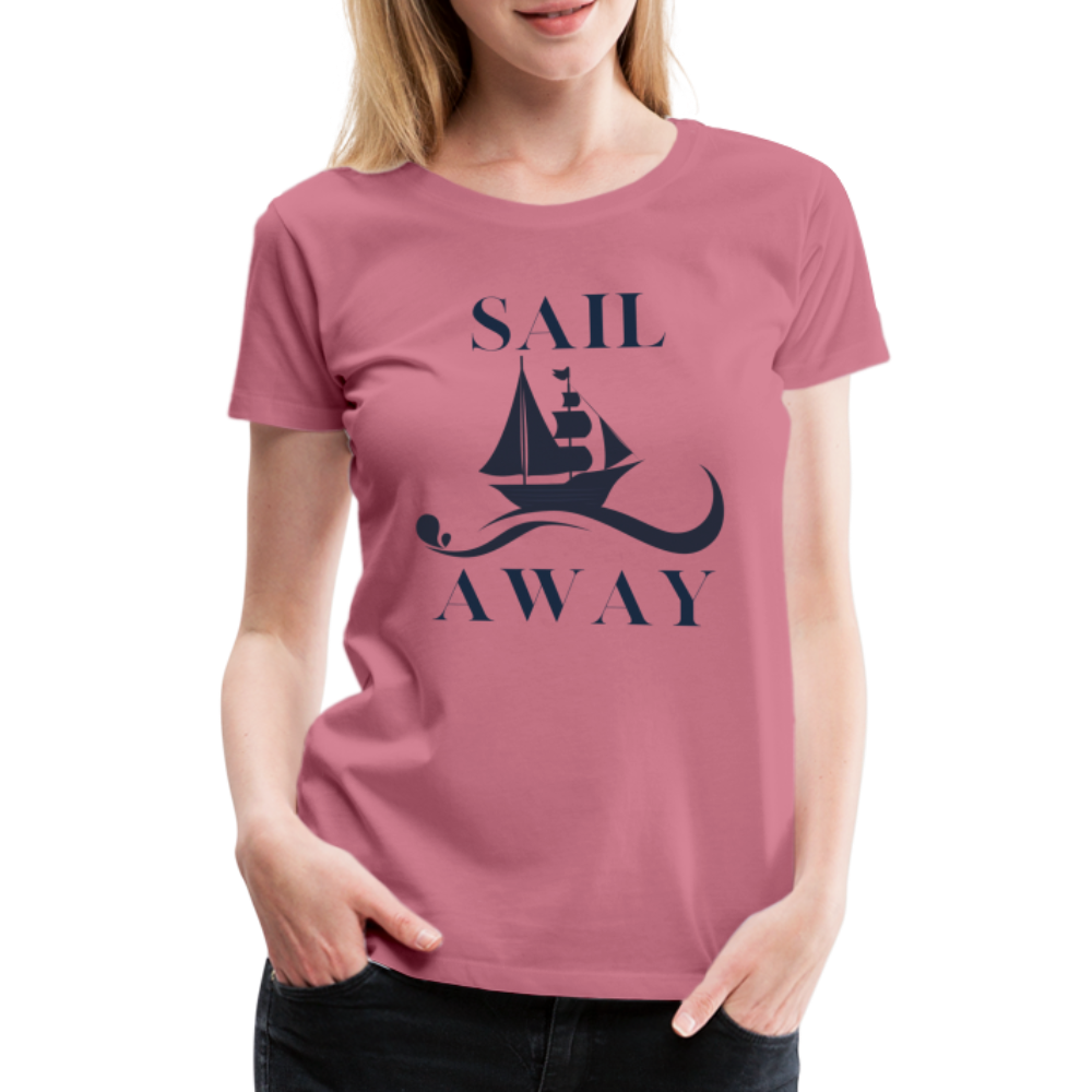 Frauen Premium T-Shirt - Sail away - Malve