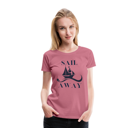 Frauen Premium T-Shirt - Sail away - Malve