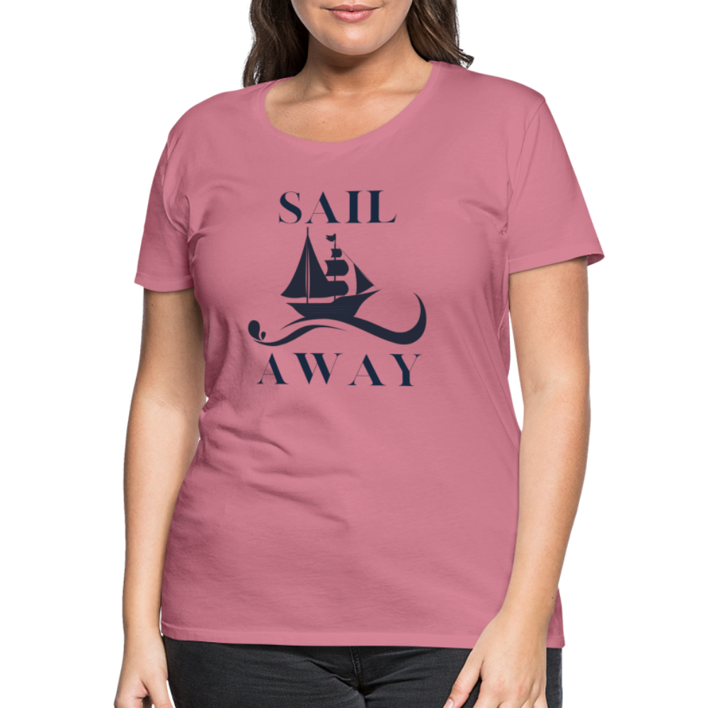 Frauen Premium T-Shirt - Sail away - Malve