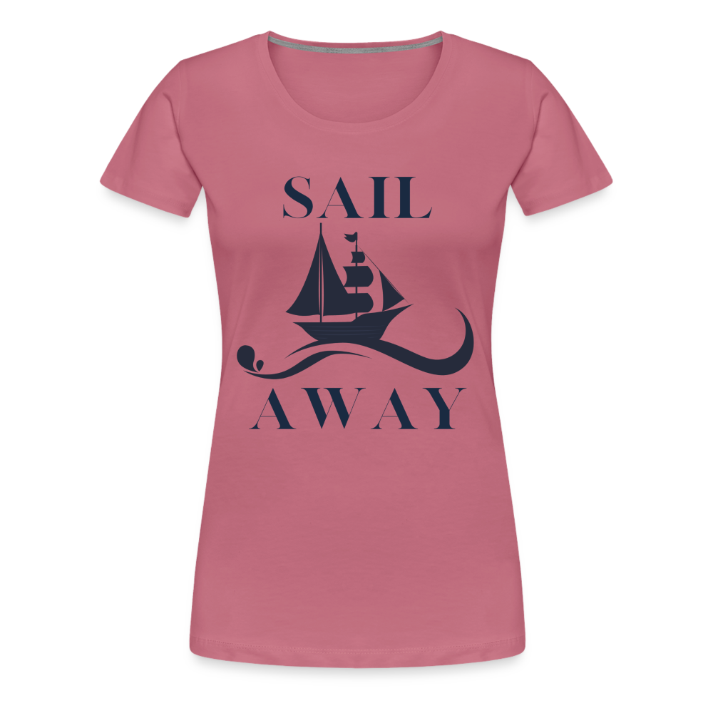 Frauen Premium T-Shirt - Sail away - Malve