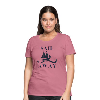 Frauen Premium T-Shirt - Sail away - Malve