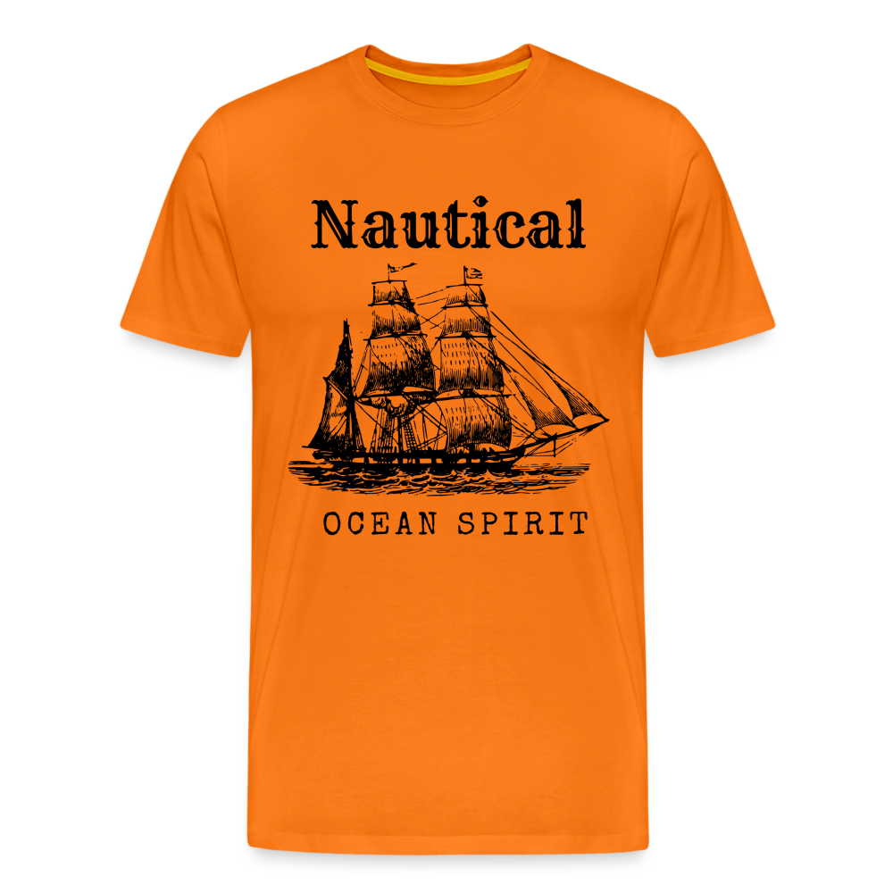 Männer Premium T-Shirt - Nautical Ocean Spirit - Orange