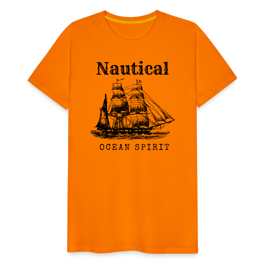 Männer Premium T-Shirt - Nautical Ocean Spirit - Orange