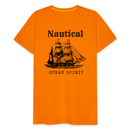 Männer Premium T-Shirt - Nautical Ocean Spirit - Orange