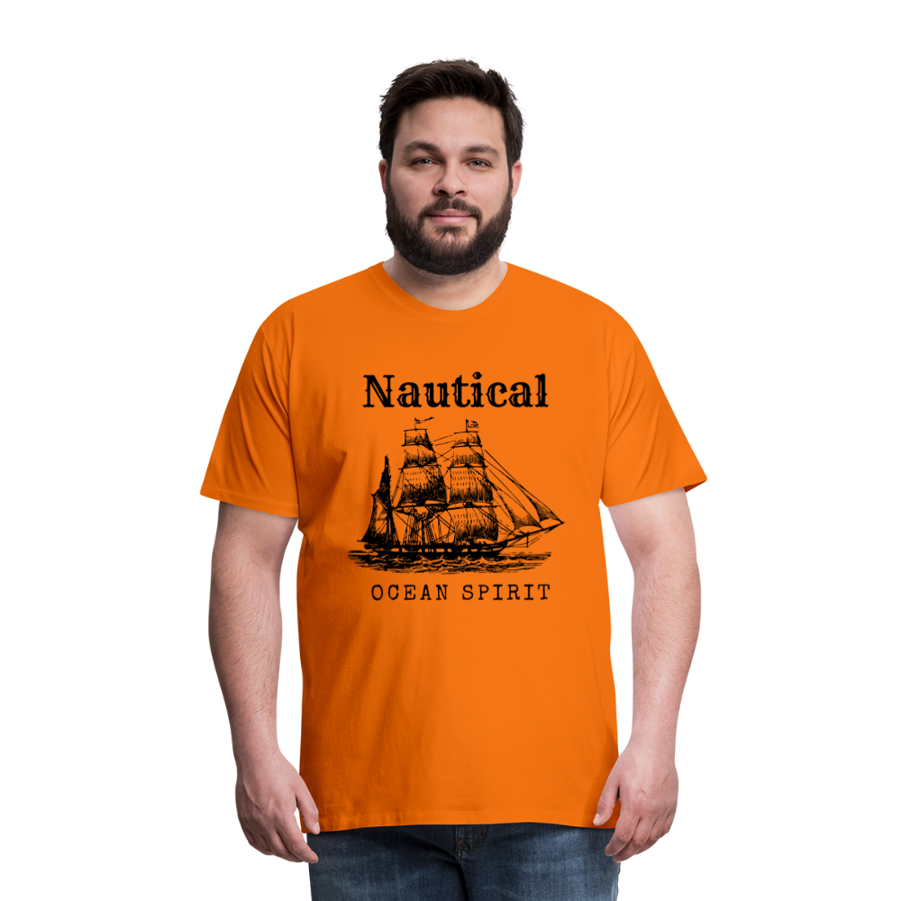 Männer Premium T-Shirt - Nautical Ocean Spirit - Orange