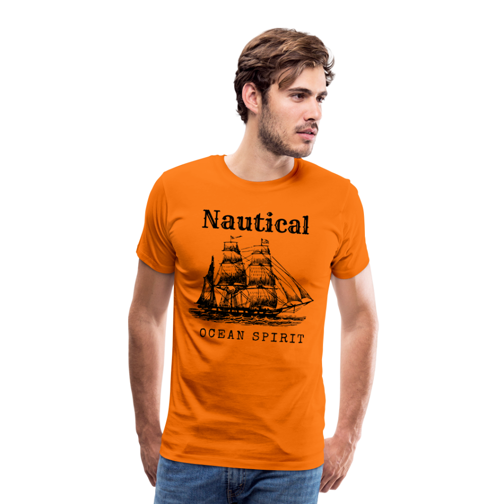 Männer Premium T-Shirt - Nautical Ocean Spirit - Orange