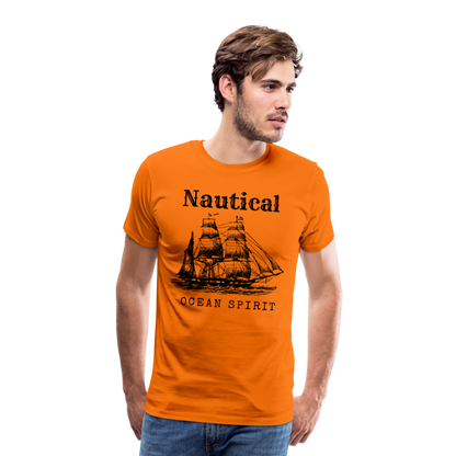 Männer Premium T-Shirt - Nautical Ocean Spirit - Orange