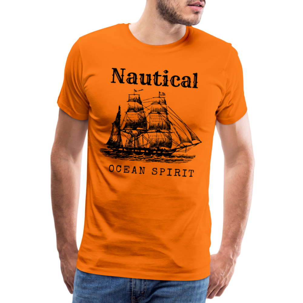 Männer Premium T-Shirt - Nautical Ocean Spirit - Orange