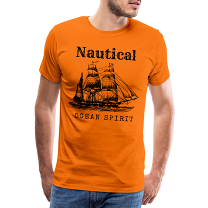 Männer Premium T-Shirt - Nautical Ocean Spirit - Orange