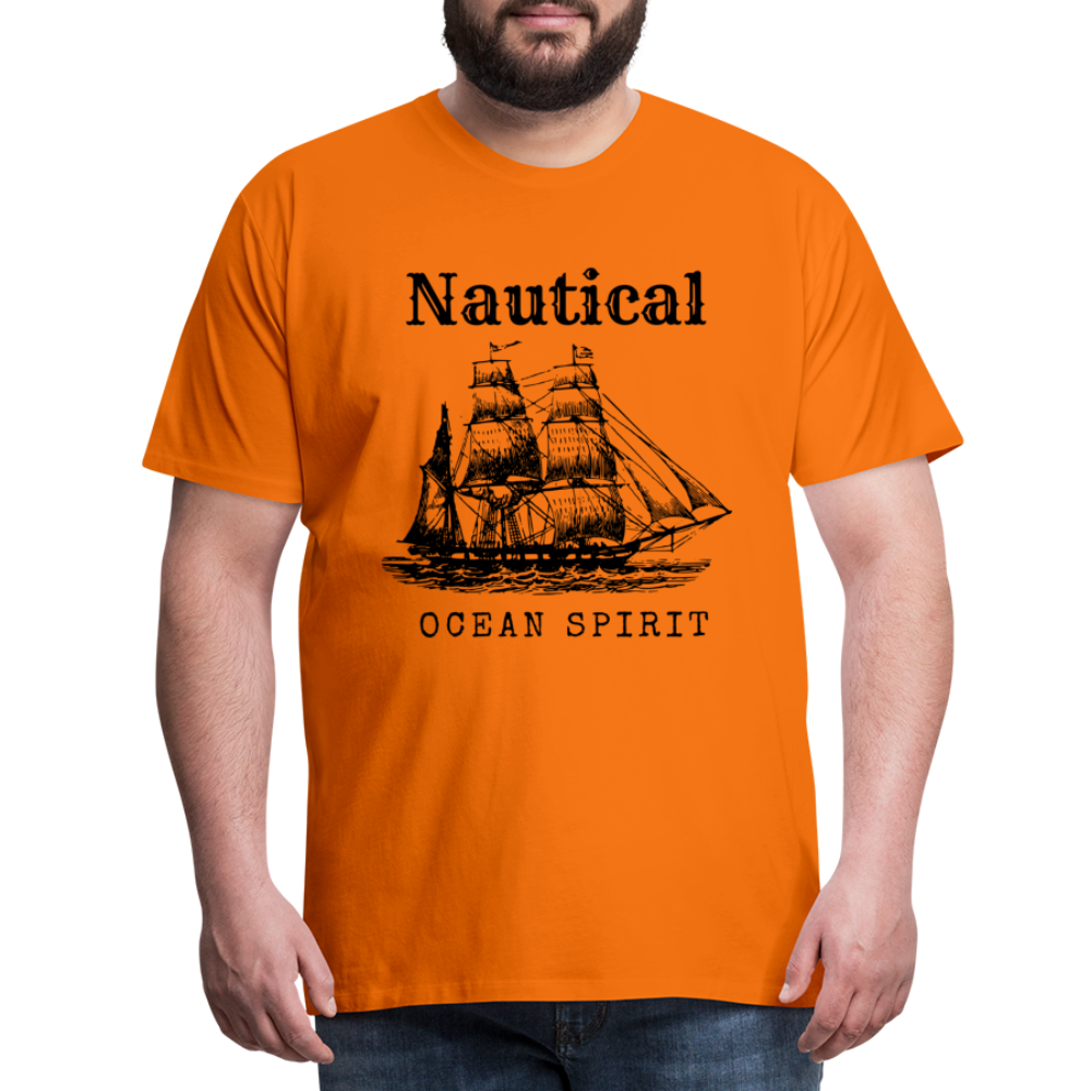 Männer Premium T-Shirt - Nautical Ocean Spirit - Orange