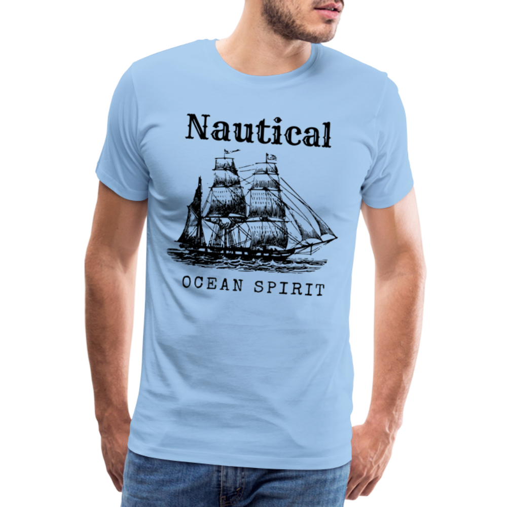 Männer Premium T-Shirt - Nautical Ocean Spirit - Sky