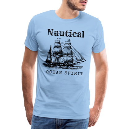 Männer Premium T-Shirt - Nautical Ocean Spirit - Sky