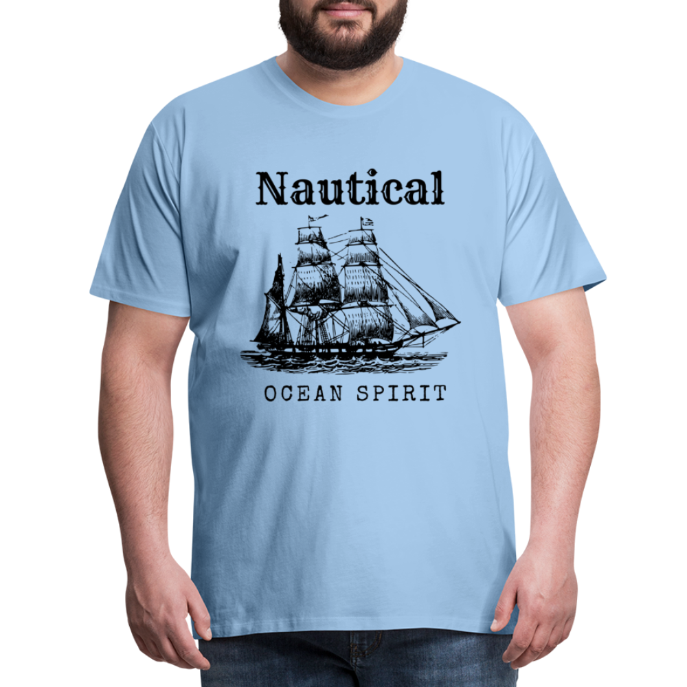 Männer Premium T-Shirt - Nautical Ocean Spirit - Sky