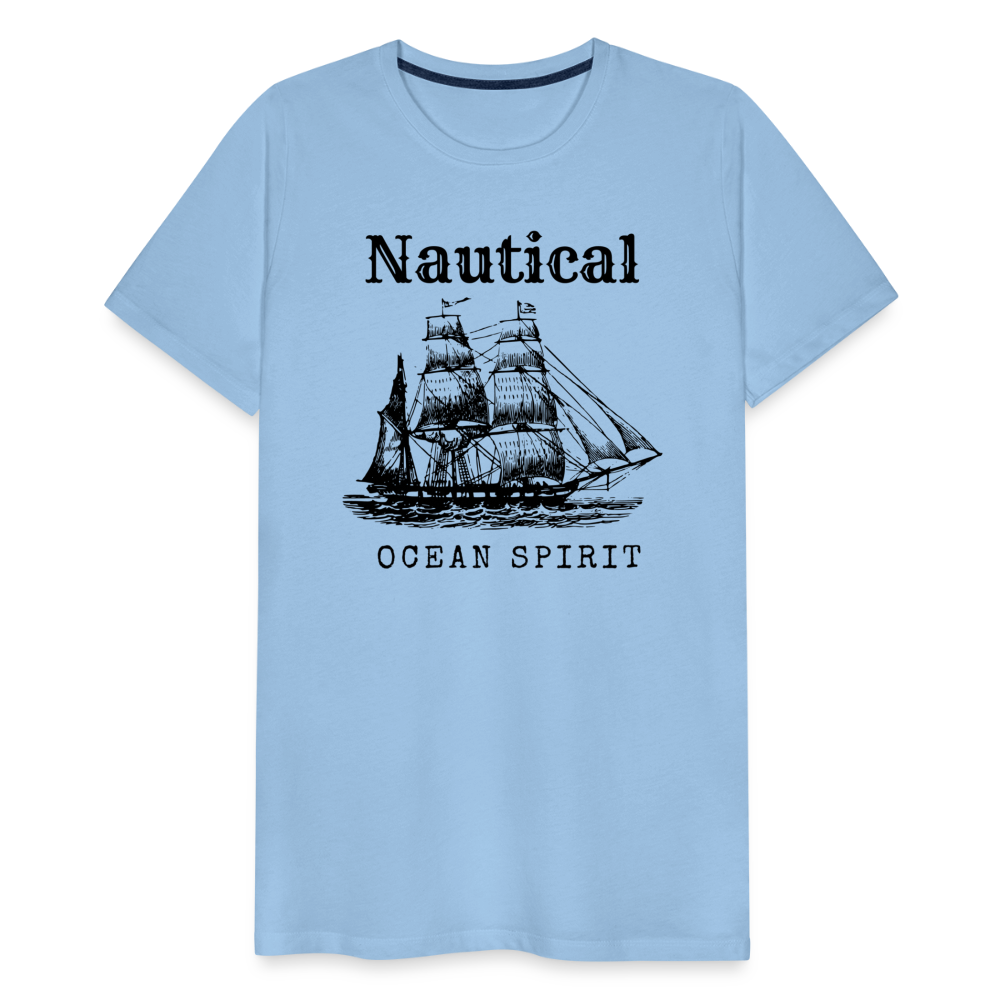 Männer Premium T-Shirt - Nautical Ocean Spirit - Sky