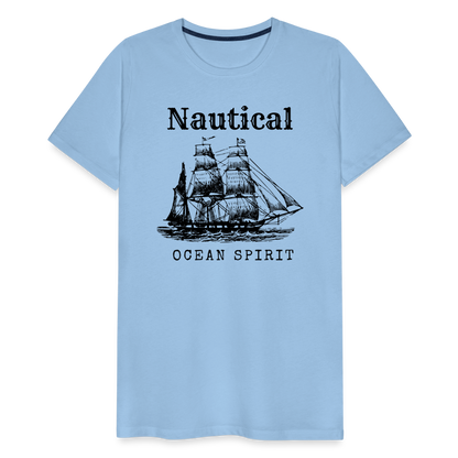 Männer Premium T-Shirt - Nautical Ocean Spirit - Sky