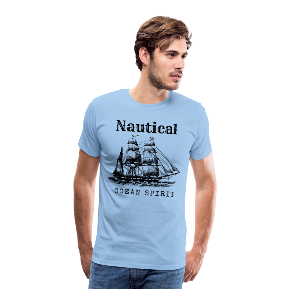 Männer Premium T-Shirt - Nautical Ocean Spirit - Sky