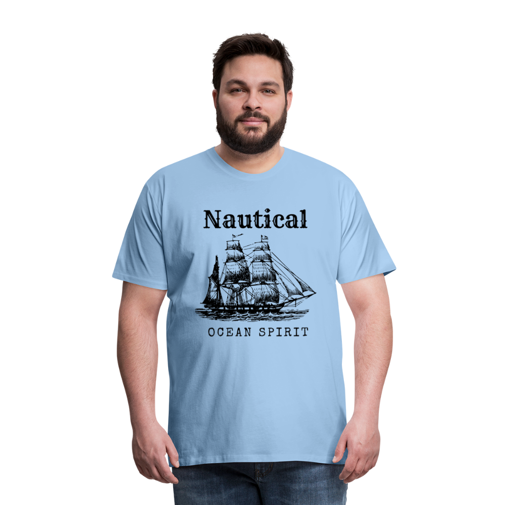 Männer Premium T-Shirt - Nautical Ocean Spirit - Sky