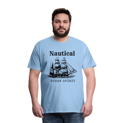 Männer Premium T-Shirt - Nautical Ocean Spirit - Sky