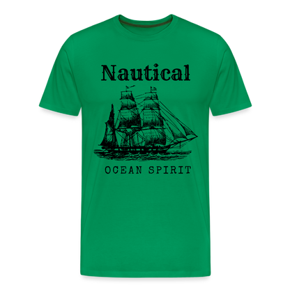 Männer Premium T-Shirt - Nautical Ocean Spirit - Kelly Green