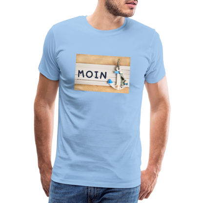 Männer Premium T-Shirt - Moin Anker - Sky