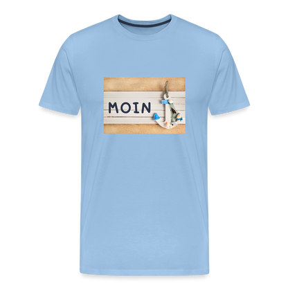 Männer Premium T-Shirt - Moin Anker - Sky