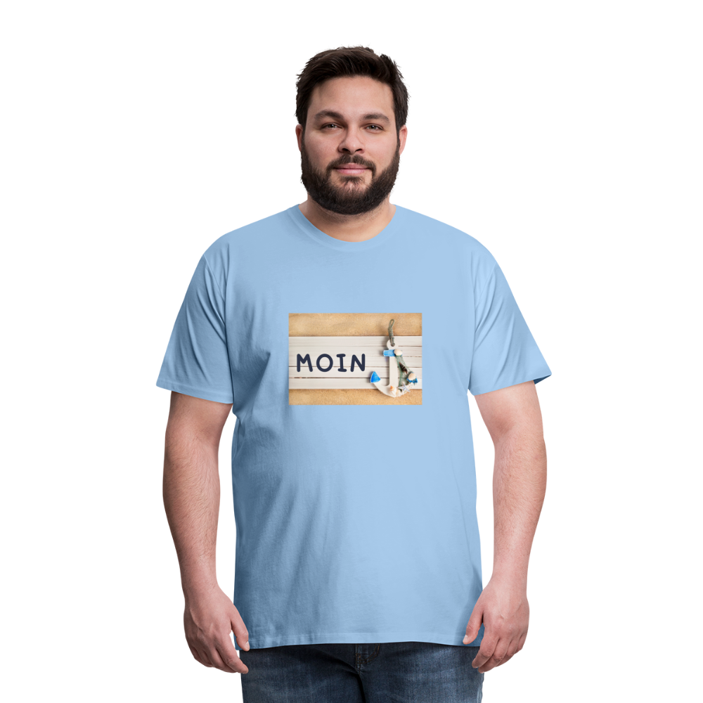 Männer Premium T-Shirt - Moin Anker - Sky